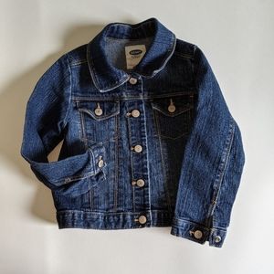 Old Navy 3t Denim Jacket Medium Wash Snap Closure